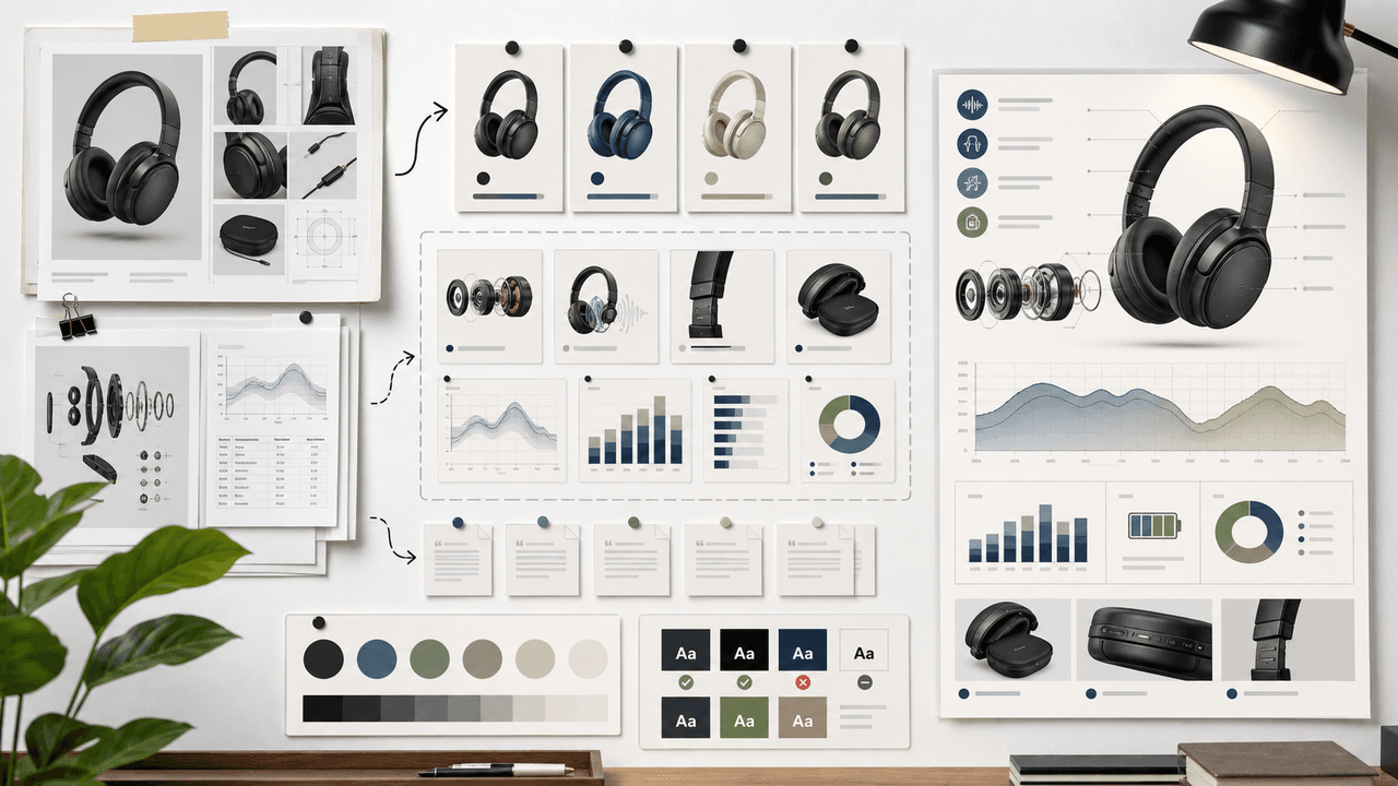 AI-Generated Product Infographic Checklist visual