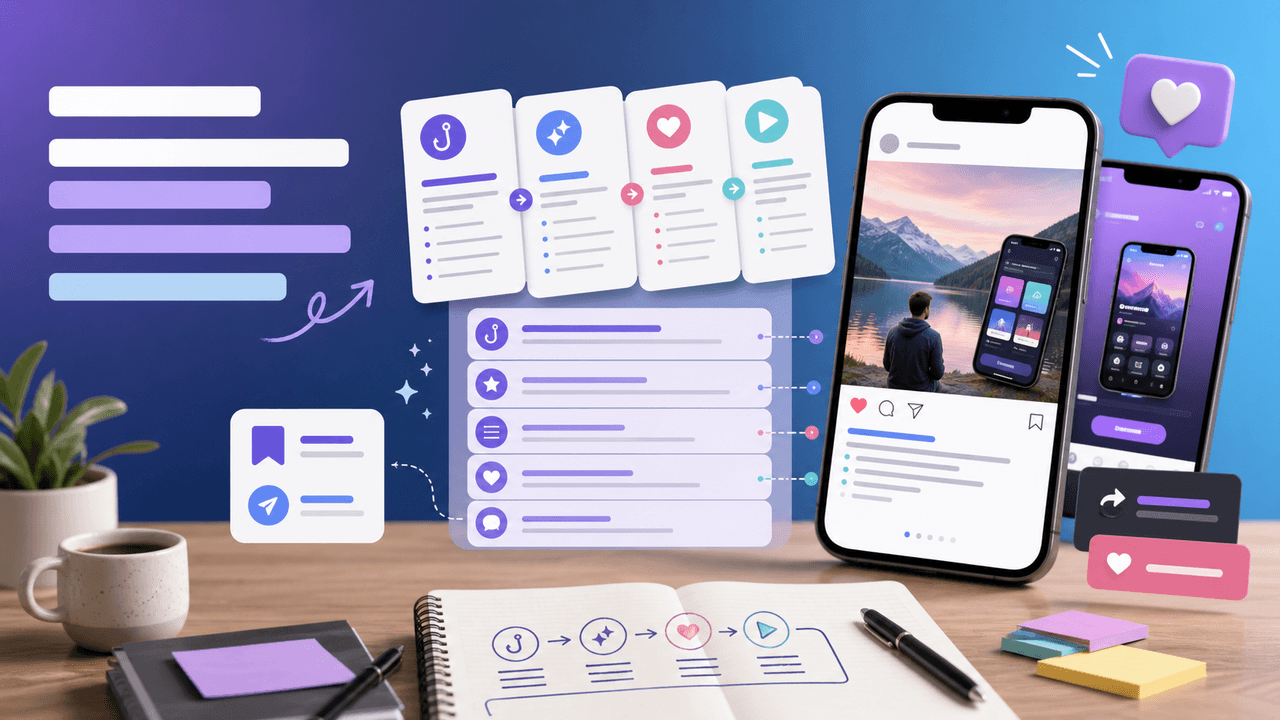 Instagram Caption Formulas for App Promotion: Copy-Paste Templates visual