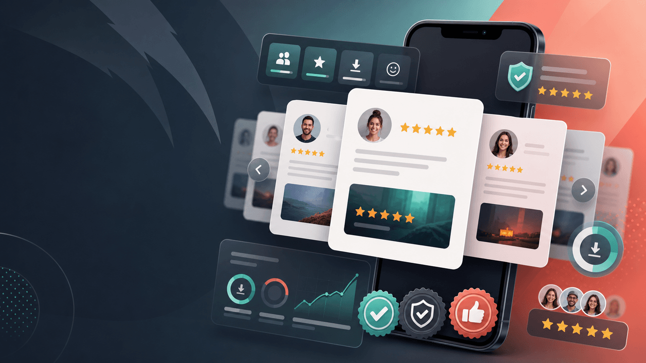 Mobile App Social Proof Carousels: Turn Reviews Into Downloads visual