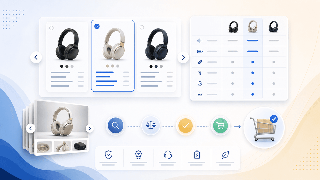 Product Comparison Carousels: Help Shoppers Choose (And Choose You) visual