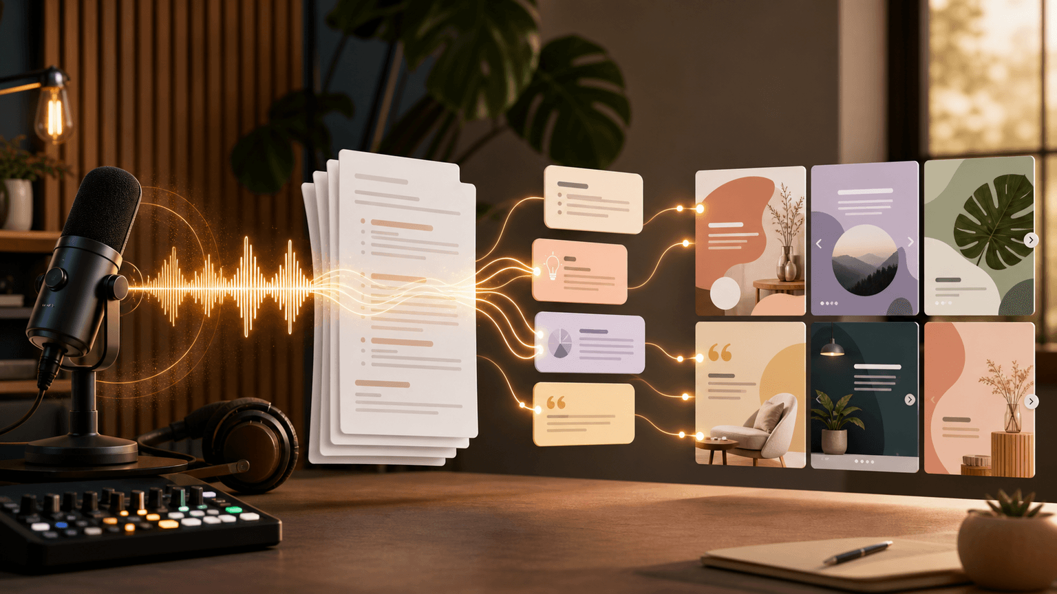 Turn Podcast Episodes Into Instagram Carousels: The Repurposing Pipeline visual