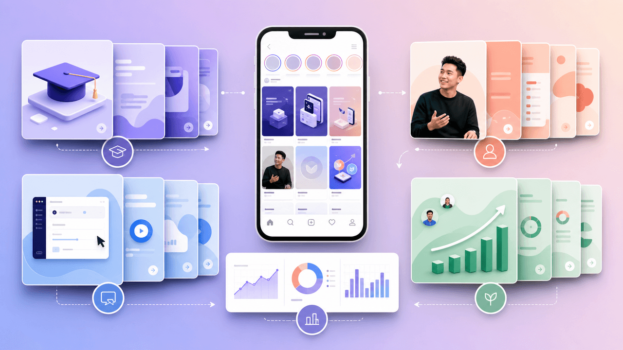 SaaS Instagram Strategy: Why Carousels Are Your Best Organic Growth Channel visual
