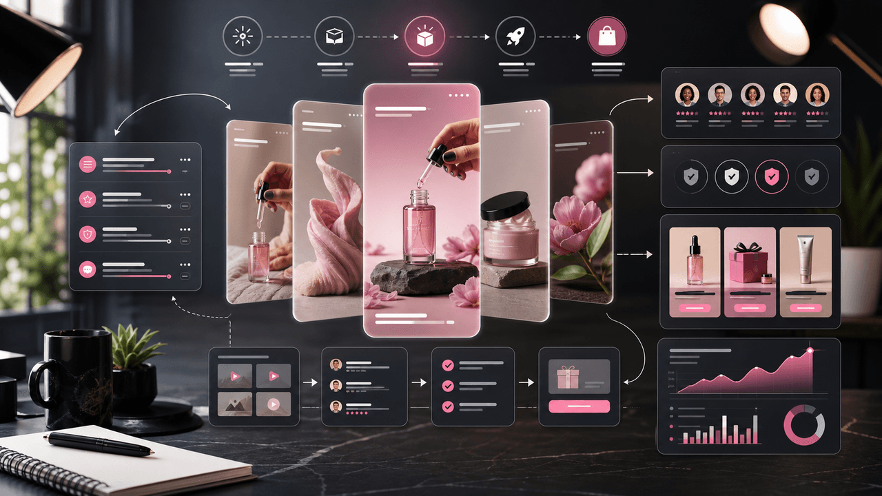How to Make TikTok Slideshow Ads for an Ecommerce Product Launch visual