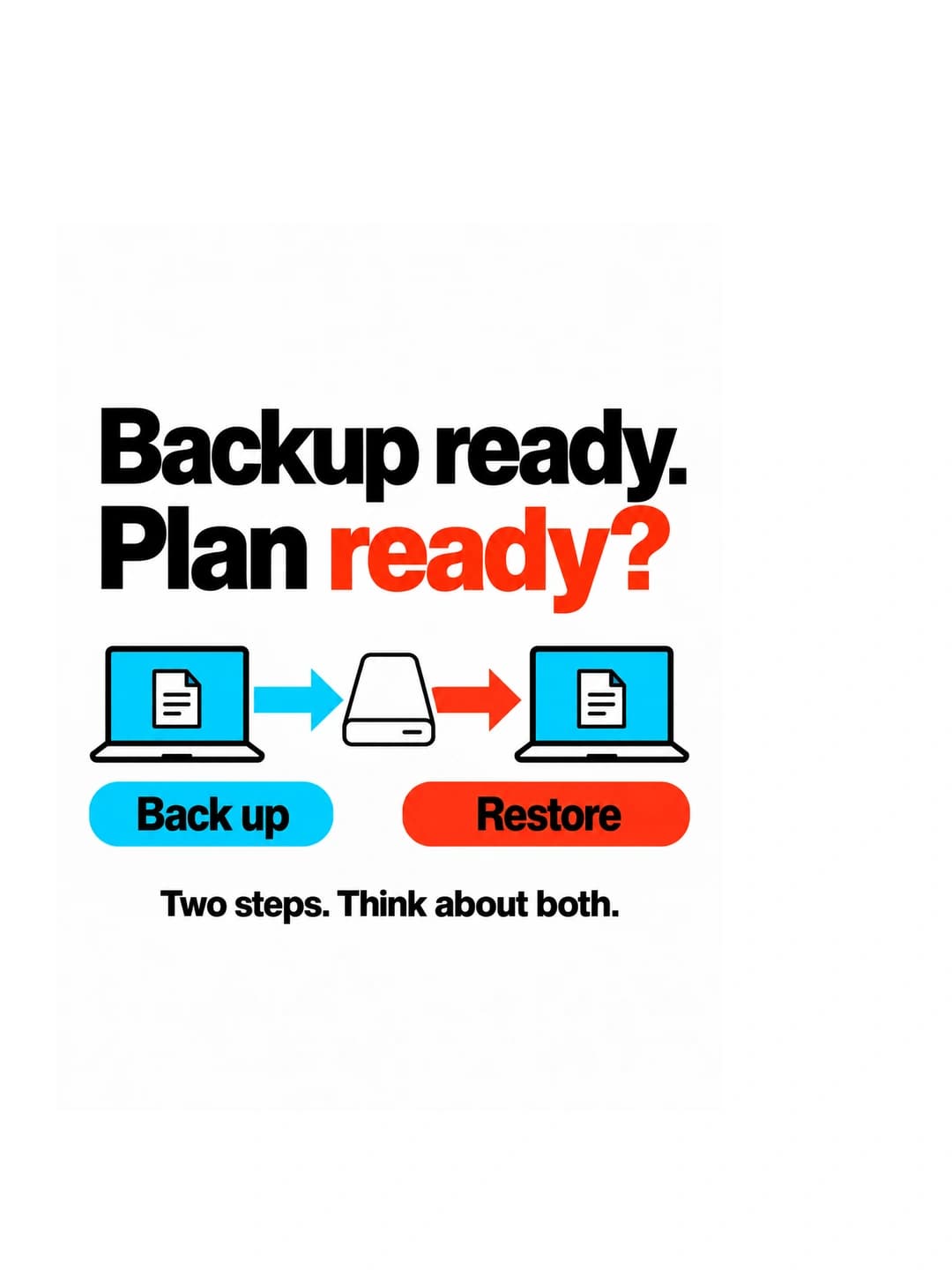 Local IT service: Got a backup. Got a plan? · Slide 1/2