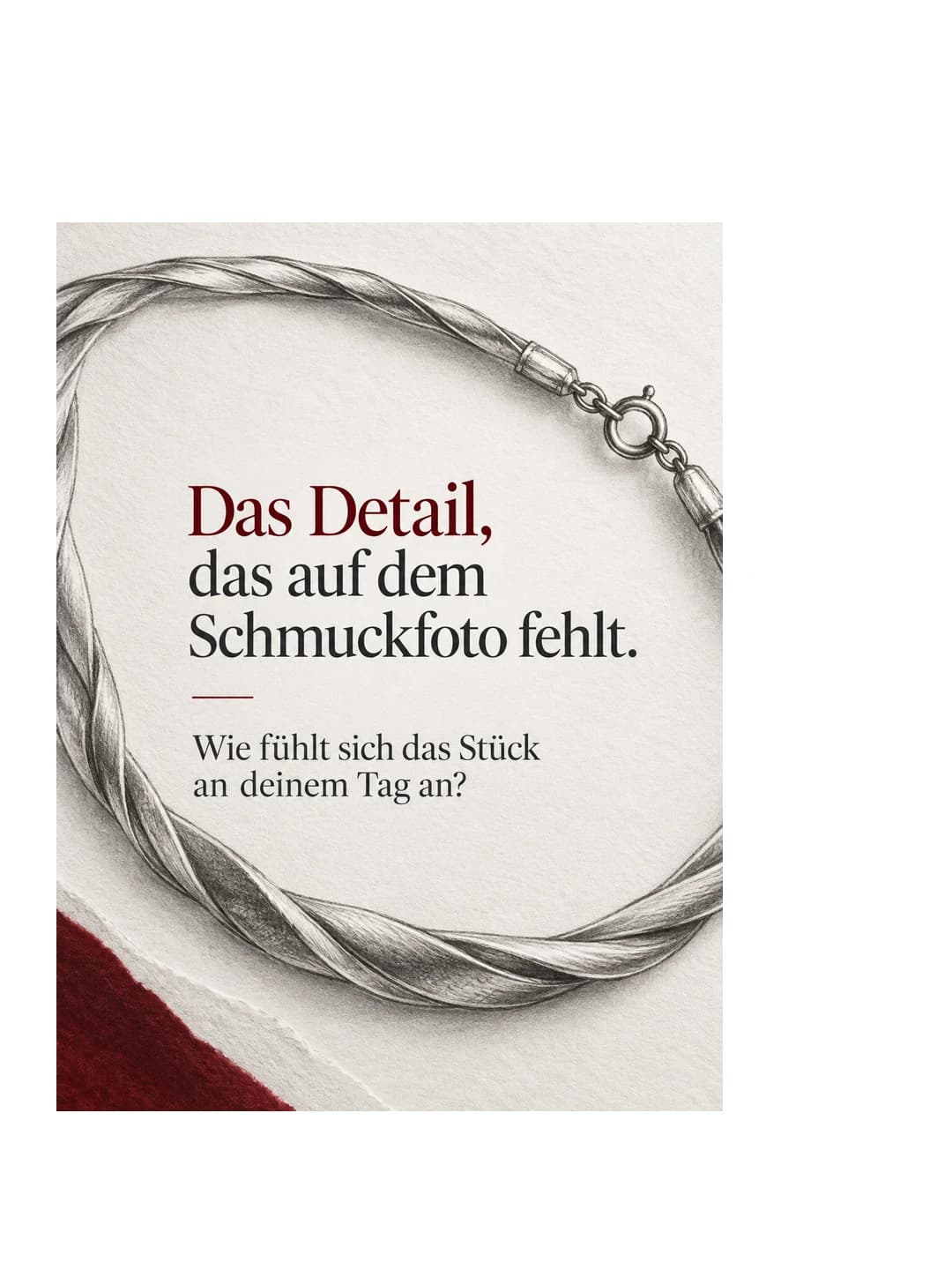 Juwelier: Das Detail, das auf dem Schmuckfoto fehlt.