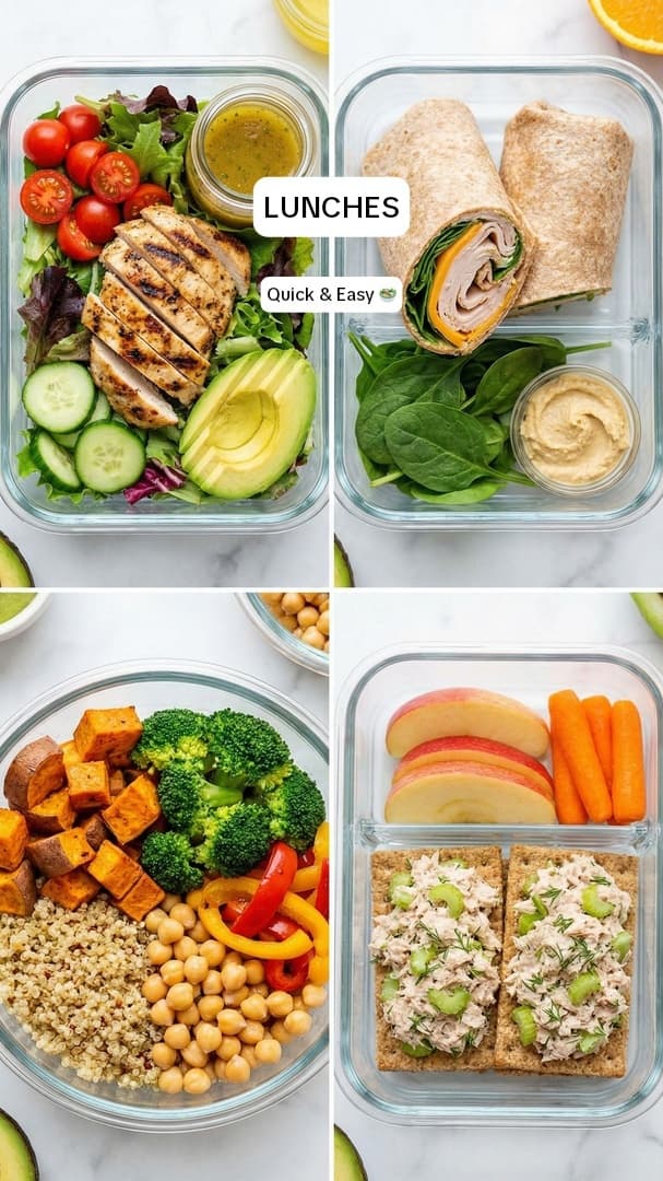 UGC-style “What I eat in a week” wellness carousel generated by AttentionClaw, with a creator holding a salad bowl — slide 3 of 5