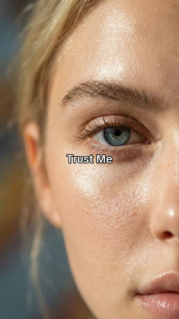UGC-style slideshow generated by AttentionClaw: a casual selfie slide with native meme text overlay — slide 3 of 4